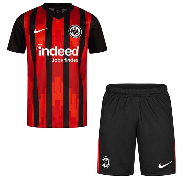 Camiseta Eintracht Frankfurt 1ª Kit Niños 2020 2021 Negro Rojo